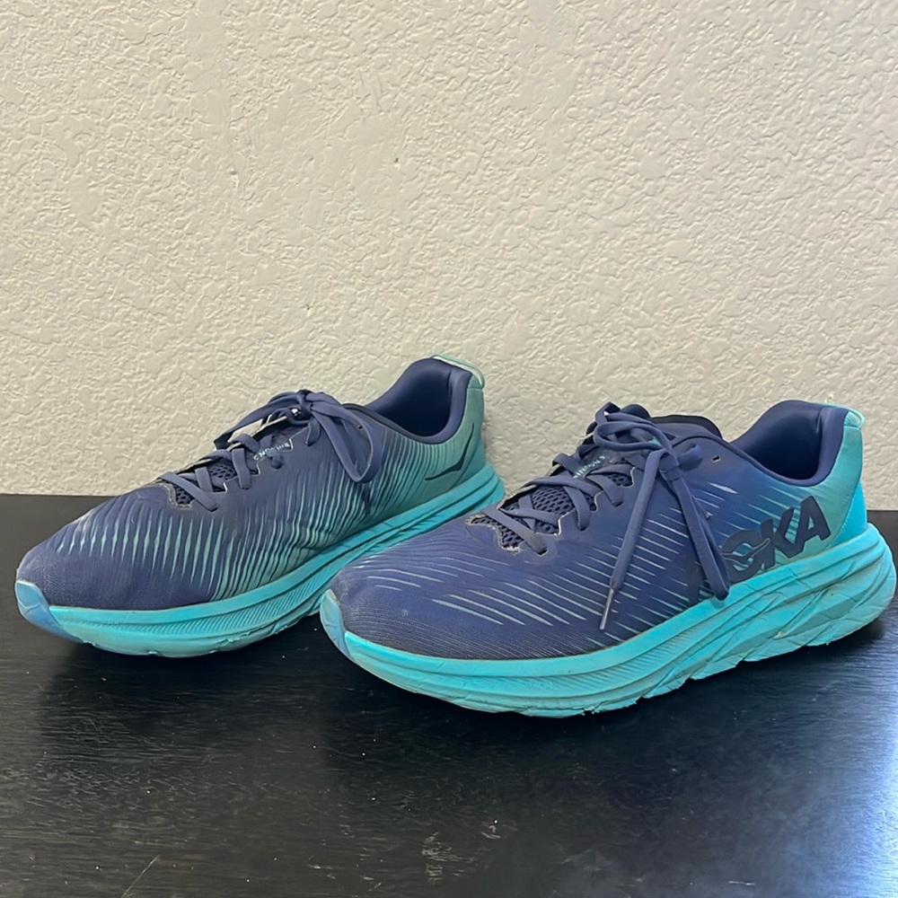 Hoka Rincon 3 blue mens shoe sz 11.5 EE
